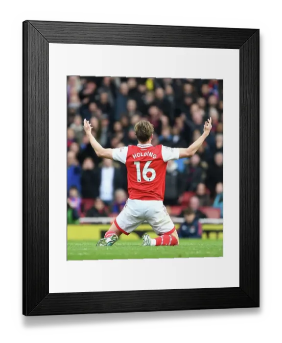 Framed Print : Arsenal's Rob Holding in Action against Crystal Palace - Premier League 2022-23