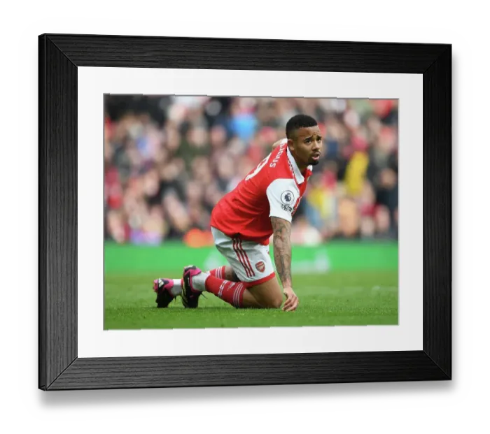 Framed Print : Gabriel Jesus in Action: Arsenal vs Crystal Palace, Premier League 2022-23