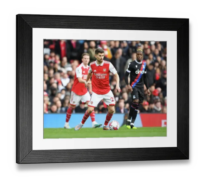 Framed Print : Arsenal's Jorginho in Action Against Crystal Palace - Premier League 2022-23
