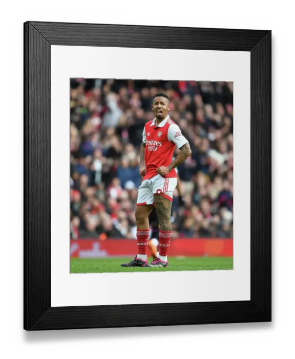 Framed Print : Gabriel Jesus in Action: Arsenal vs Crystal Palace, Premier League 2022-23