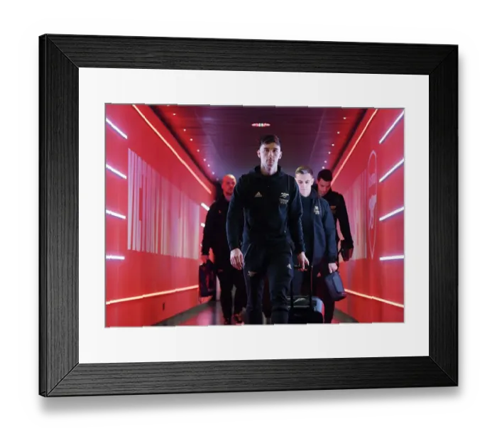 Framed Print : Arsenal's Kieran Tierney Arrives at Emirates Stadium Ahead of Arsenal v Crystal Palace (2022-23) Framed Print : Arsenal's Kieran Tierney Arrives at Emirates Stadium Ahead of Arsenal v Crystal Palace (2022-23)