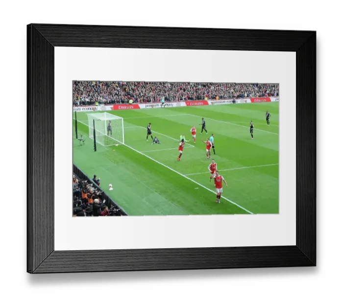 Framed Print : Xhaka's Hat-Trick: Thrilling Arsenal Celebrations vs. Crystal Palace (2022-23)