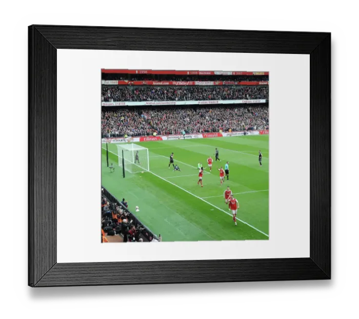 Framed Print : Arsenal's Xhaka Scores Hat-Trick: Thrilling Celebrations Against Crystal Palace (2022-23)