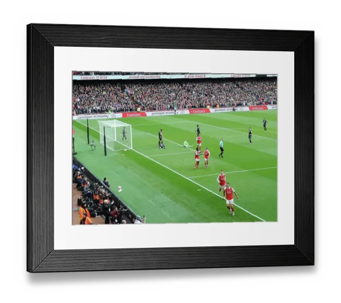 Framed Print : Xhaka Hat-Trick: Thrilling Arsenal Victory Against Crystal Palace (2022-23)
