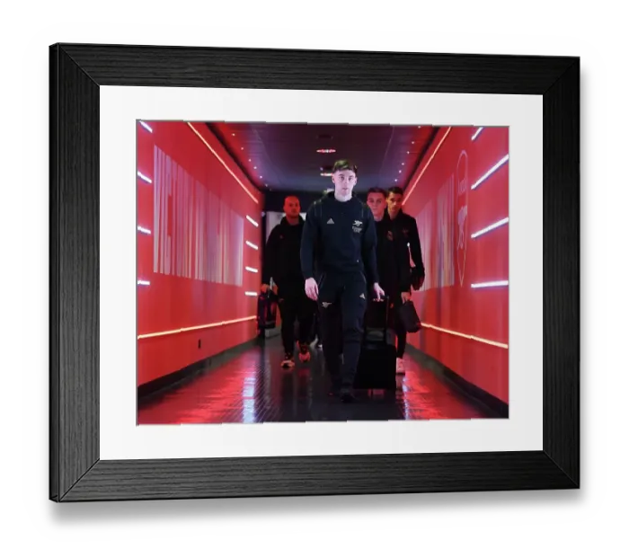 Framed Print : Arsenal's Kieran Tierney Arrives at Emirates Stadium Ahead of Arsenal vs. Crystal Palace (2022-23) Framed Print : Arsenal's Kieran Tierney Arrives at Emirates Stadium Ahead of Arsenal vs. Crystal Palace (2022-23)