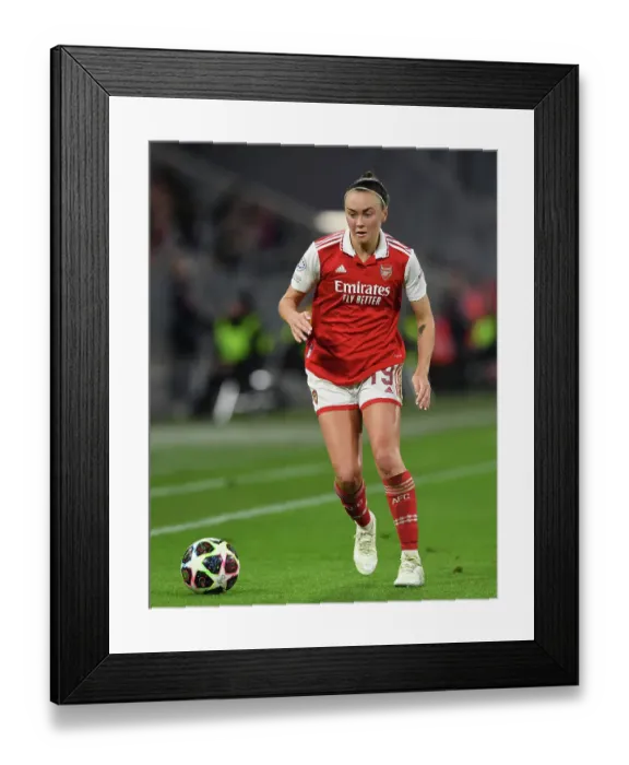 Framed Print : Battle in Munich: Arsenal vs. Bayern Munich - UEFA Women's Champions League Quarter-Final, 2023