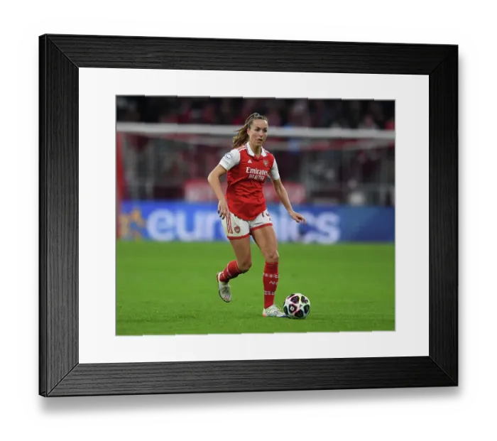 Framed Print : Arsenal vs. Bayern Munich: A UEFA Women's Champions League Quarter-Final Battle