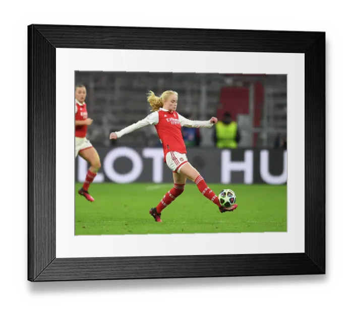 Framed Print : Arsenal vs. Bayern Munich: A Champion's Showdown in the Women's UEFA Champions League Quarterfinals Framed Print : Arsenal vs. Bayern Munich: A Champion's Showdown in the Women's UEFA Champions League Quarterfinals