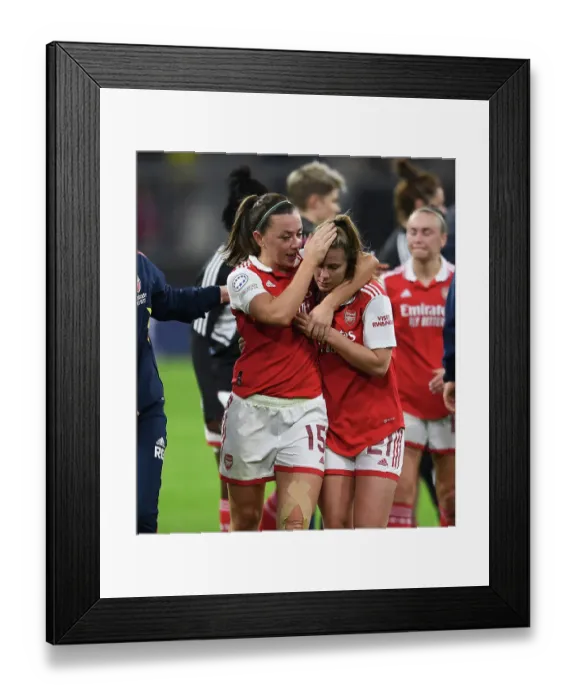 Framed Print : Arsenal Women vs. Bayern Munich: UEFA Champions League Quarterfinals Showdown Framed Print : Arsenal Women vs. Bayern Munich: UEFA Champions League Quarterfinals Showdown