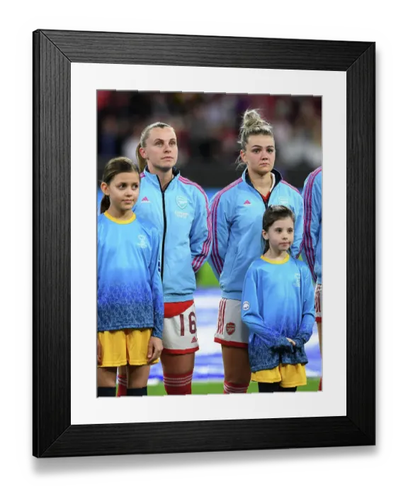 Framed Print : Arsenal vs. Bayern Munich: A Quarterfinal Battle in the UEFA Women's Champions League Framed Print : Arsenal vs. Bayern Munich: A Quarterfinal Battle in the UEFA Women's Champions League