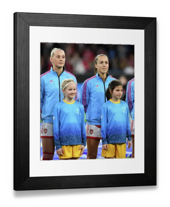 Framed Print : Arsenal Women Face Bayern Munich in UEFA Champions League Quarterfinals: Stina Blackstenius and Lia Walti Ready for Battle Framed Print : Arsenal Women Face Bayern Munich in UEFA Champions League Quarterfinals: Stina Blackstenius and Lia Walti Ready for Battle