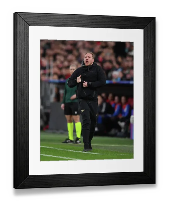 Framed Print : Arsenal vs. Bayern Munich: UEFA Women's Champions League Quarterfinal Showdown