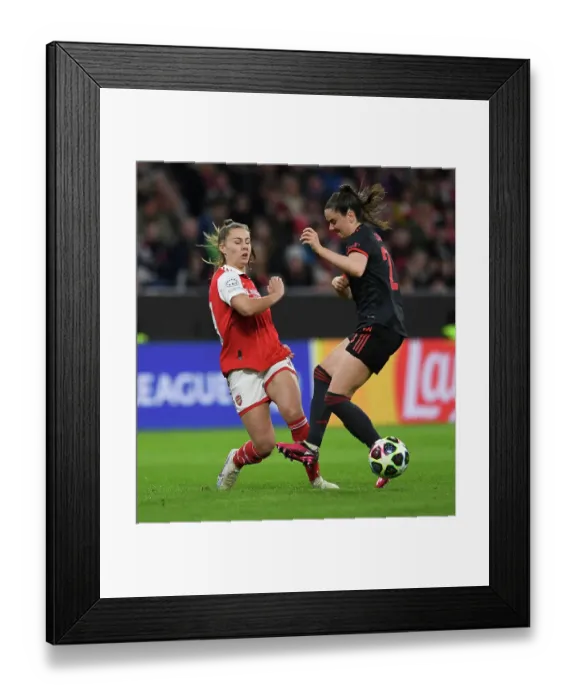 Framed Print : Arsenal vs. Bayern Munich: A Quarter-Final Showdown in the UEFA Women's Champions League, Munich 2023 Framed Print : Arsenal vs. Bayern Munich: A Quarter-Final Showdown in the UEFA Women's Champions League, Munich 2023