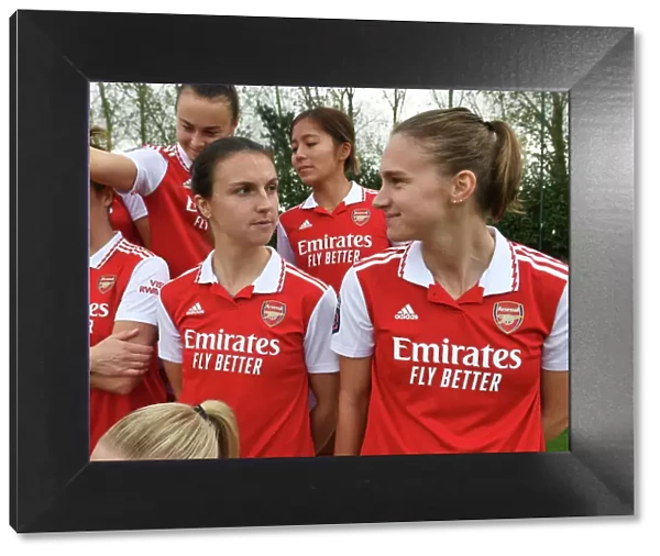 Arsenal Women's Squad 2022-23: Lotte Wubben-Moy and Vivianne Miedema