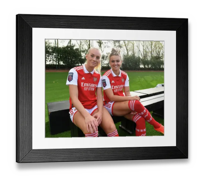 Framed Print : Arsenal Women's Squad 2022-23: Stina Blackstenius and Laura Wienroither Lead the Team Framed Print : Arsenal Women's Squad 2022-23: Stina Blackstenius and Laura Wienroither Lead the Team