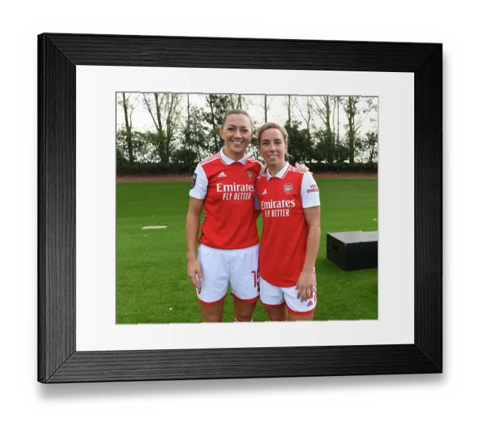 Framed Print : Arsenal Women's Team 2022-23 Squad: Katie McCabe and Jordan Nobbs