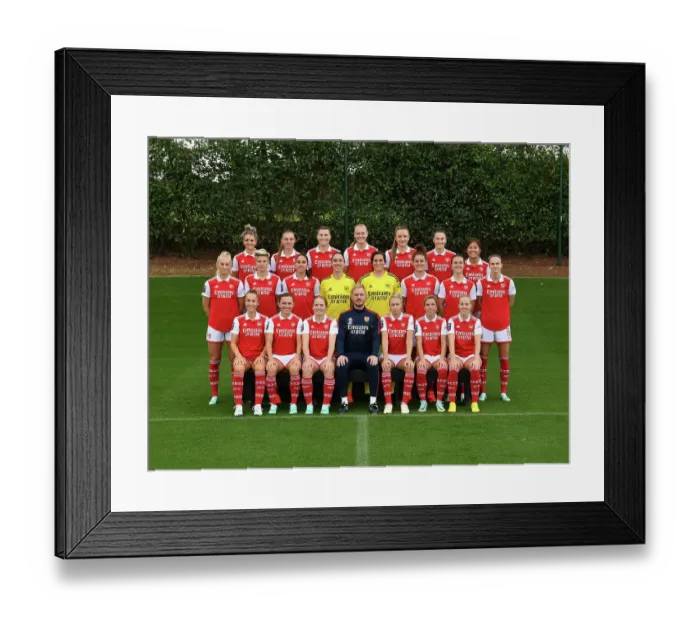 Framed Print : Arsenal Women's Team 2022 / 23: Meet the Squad