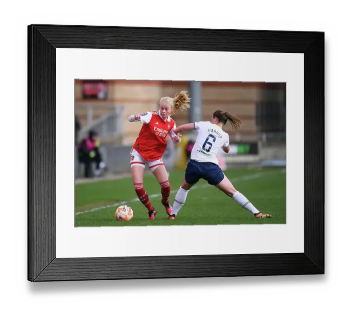 Framed Print : Tottenham Hotspur vs. Arsenal: Intense Battle in FA Women's Super League Framed Print : Tottenham Hotspur vs. Arsenal: Intense Battle in FA Women's Super League