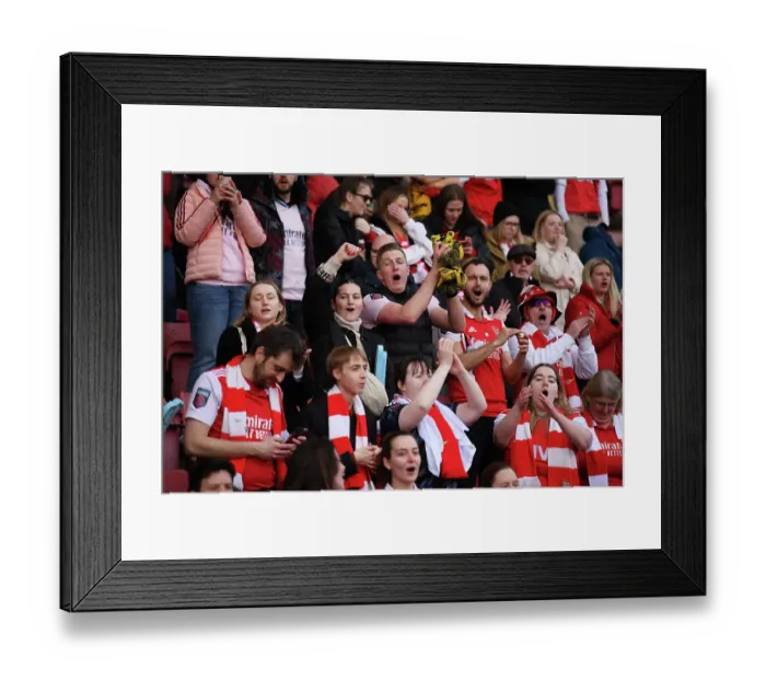 Framed Print : Arsenal Fans in Action: Tottenham Hotspur vs. Arsenal, FA Women's Super League, London 2023 Framed Print : Arsenal Fans in Action: Tottenham Hotspur vs. Arsenal, FA Women's Super League, London 2023