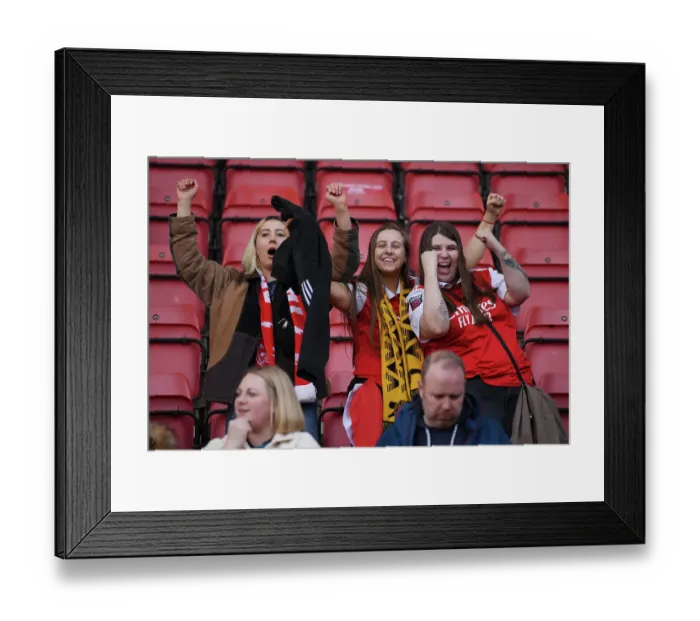 Framed Print : Arsenal Fans at Tottenham Hotspur vs Arsenal - FA Women's Super League Clash, London 2023 Framed Print : Arsenal Fans at Tottenham Hotspur vs Arsenal - FA Women's Super League Clash, London 2023