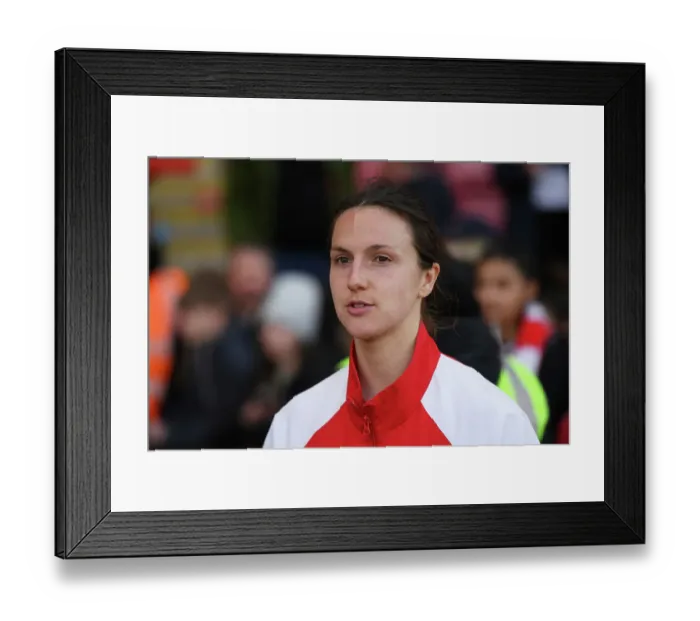 Framed Print : Arsenal's Lotte Wubben-Moy Reacts After Tottenham Clash in FA Women's Super League Framed Print : Arsenal's Lotte Wubben-Moy Reacts After Tottenham Clash in FA Women's Super League