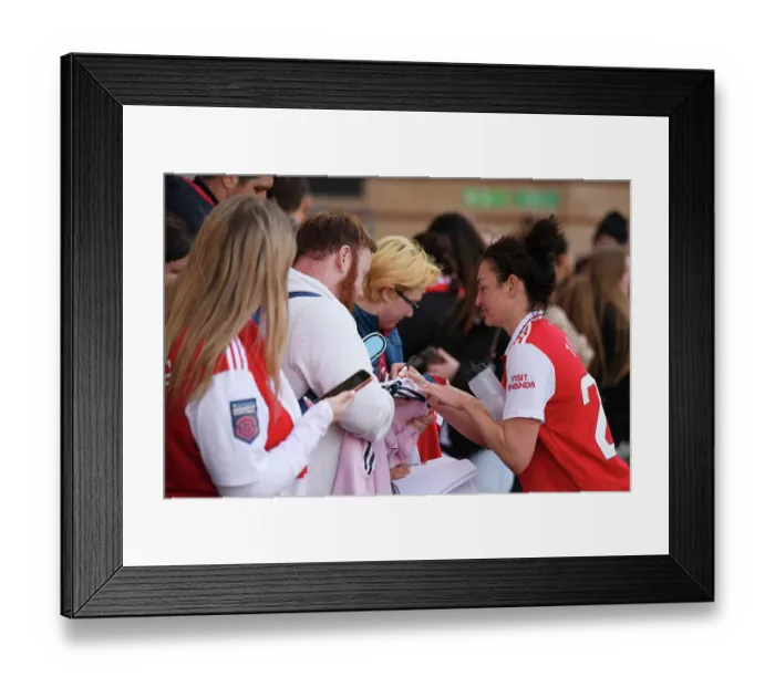 Framed Print : Arsenal Women Celebrate Victory over Tottenham Hotspur in FA Women's Super League