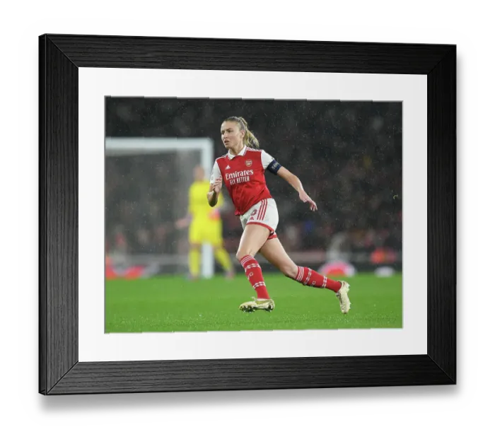 Framed Print : Arsenal Women vs. Bayern Munich: Quarter-Final Showdown in UEFA Champions League at Emirates Stadium