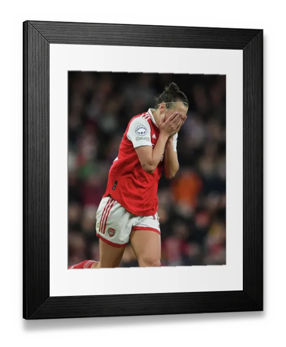 Framed Print : Arsenal vs. Bayern Munich: Women's Champions League Quarter-Final Showdown