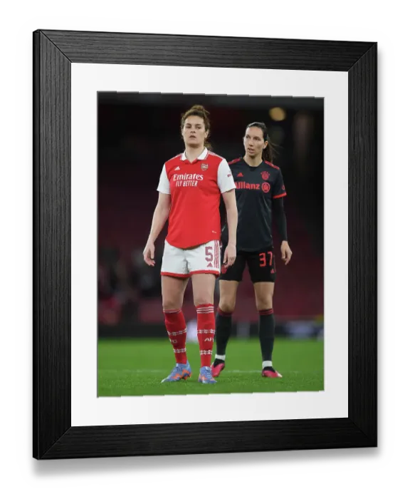 Framed Print : Arsenal vs. Bayern Munich: Women's Champions League Quarterfinal Showdown Framed Print : Arsenal vs. Bayern Munich: Women's Champions League Quarterfinal Showdown