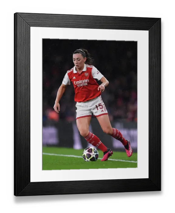 Framed Print : Arsenal Women vs. FC Bayern Munich: UEFA Women's Champions League Quarter-Final Showdown at Emirates Stadium
