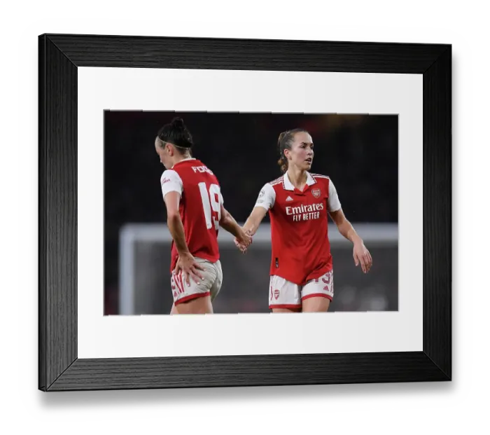 Framed Print : Arsenal Women vs. Bayern Munich: A UEFA Champions League Quarter-Final Battle