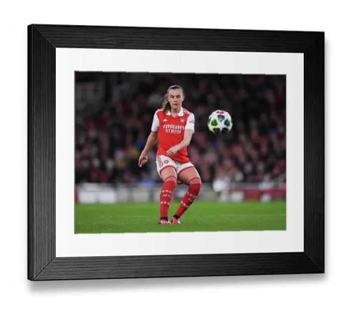 Framed Print : Arsenal Women vs. Bayern Munich: UEFA Women's Champions League Quarter-Final Showdown at Emirates Stadium Framed Print : Arsenal Women vs. Bayern Munich: UEFA Women's Champions League Quarter-Final Showdown at Emirates Stadium