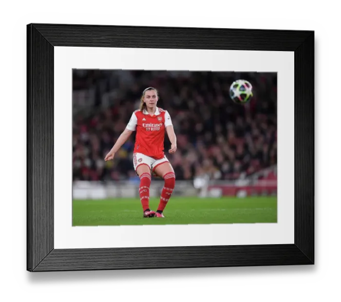 Framed Print : Arsenal Women vs. FC Bayern Munich: A Quarter-Final Battle in the UEFA Women's Champions League at Emirates Stadium Framed Print : Arsenal Women vs. FC Bayern Munich: A Quarter-Final Battle in the UEFA Women's Champions League at Emirates Stadium