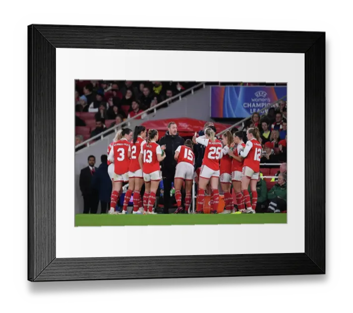 Framed Print : Eidevall's Arsenal Face Bayern Munich in Champions League Quarter-Final Showdown Framed Print : Eidevall's Arsenal Face Bayern Munich in Champions League Quarter-Final Showdown