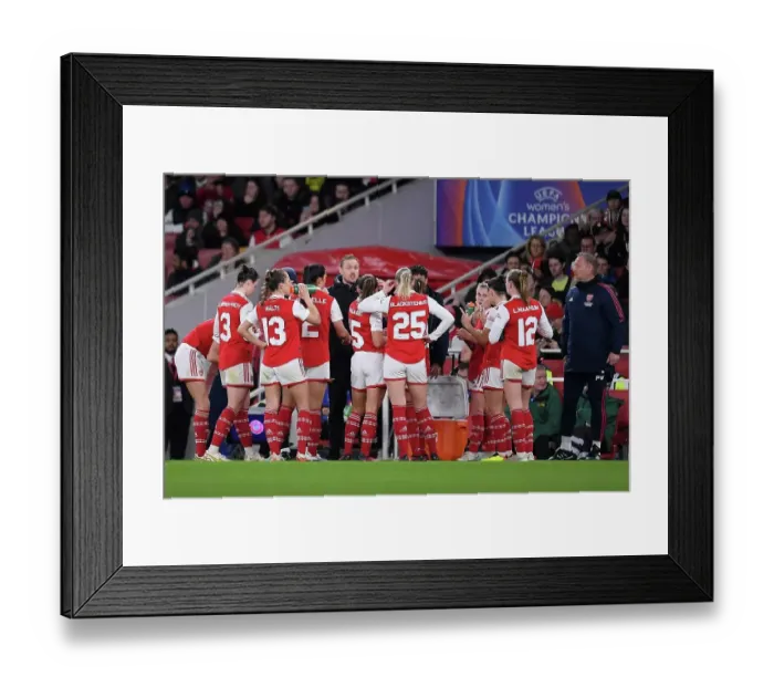 Framed Print : Eidevall's Arsenal Face Bayern Munich in UEFA Champions League Quarter-Final