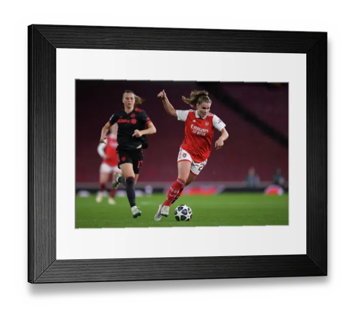 Framed Print : Arsenal vs. Bayern Munich: Women's Champions League Quarterfinal Showdown Framed Print : Arsenal vs. Bayern Munich: Women's Champions League Quarterfinal Showdown