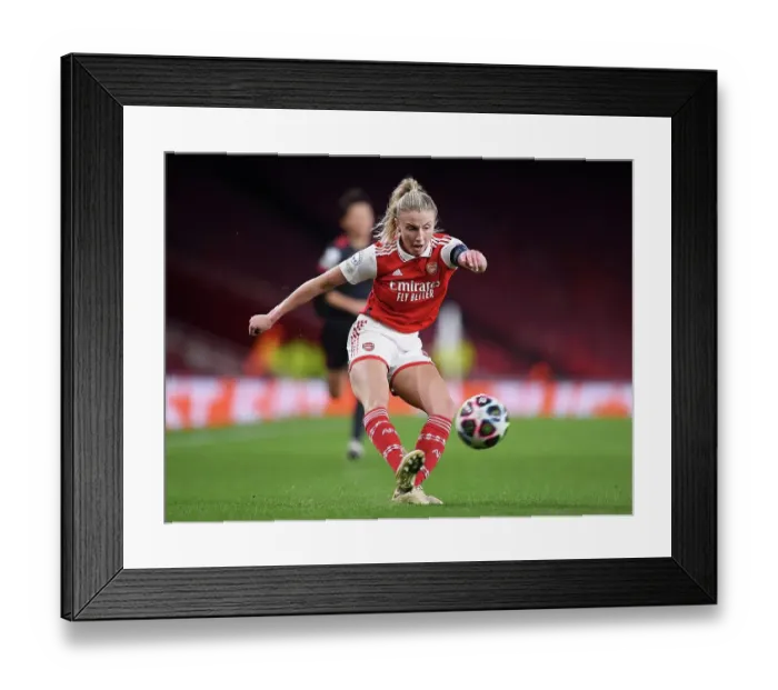 Framed Print : Arsenal vs. Bayern Munich: Women's Champions League Quarter-Final Showdown at Emirates Stadium Framed Print : Arsenal vs. Bayern Munich: Women's Champions League Quarter-Final Showdown at Emirates Stadium