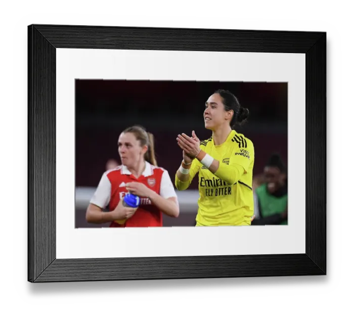 Framed Print : Arsenal Women vs. Bayern Munich: A UEFA Champions League Quarter-Final Showdown at Emirates Stadium