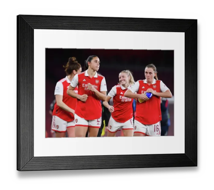 Framed Print : Arsenal Women vs Bayern Munich: Tense Moment After Quarter-Final Showdown Framed Print : Arsenal Women vs Bayern Munich: Tense Moment After Quarter-Final Showdown