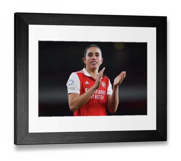 Framed Print : Quarter-Final Showdown: Arsenal Women vs. Bayern Munich at Emirates Stadium