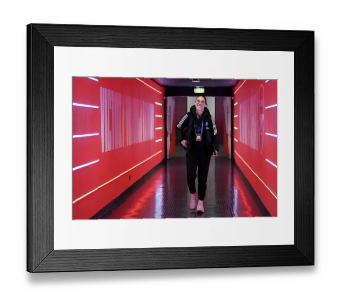 Framed Print : Arsenal Women vs. Bayern Munich: Quarter-Final Showdown in UEFA Champions League Framed Print : Arsenal Women vs. Bayern Munich: Quarter-Final Showdown in UEFA Champions League