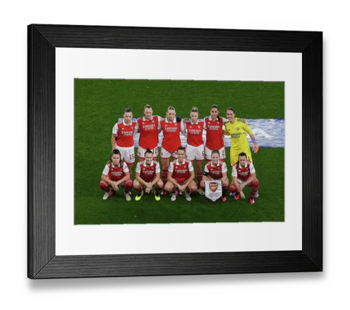 Framed Print : Arsenal Women vs. Bayern Munich: UEFA Women's Champions League Quarter-Final Showdown
