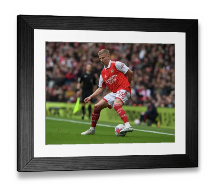 Framed Print : Arsenal's Zinchenko Shines in Premier League Clash Against Leeds United Framed Print : Arsenal's Zinchenko Shines in Premier League Clash Against Leeds United