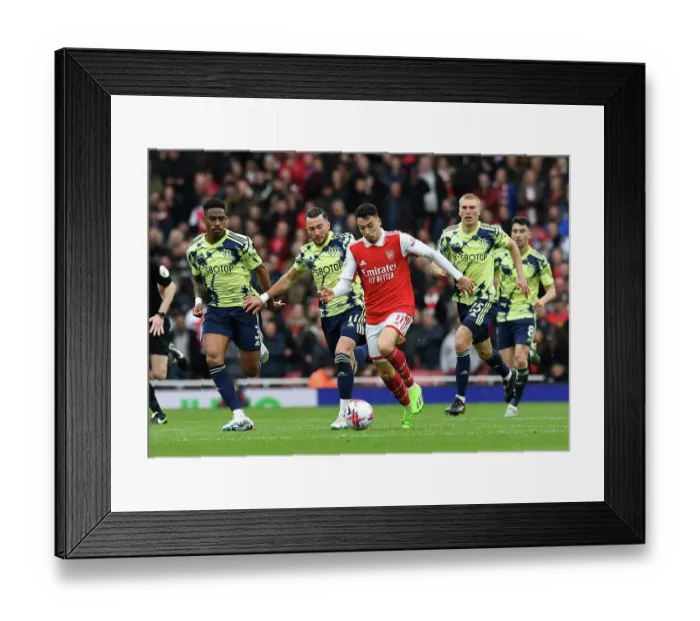 Framed Print : Arsenal vs Leeds United: Martinelli Clashes with Firpo and Harrison in Premier League Showdown (April 2023) Framed Print : Arsenal vs Leeds United: Martinelli Clashes with Firpo and Harrison in Premier League Showdown (April 2023)