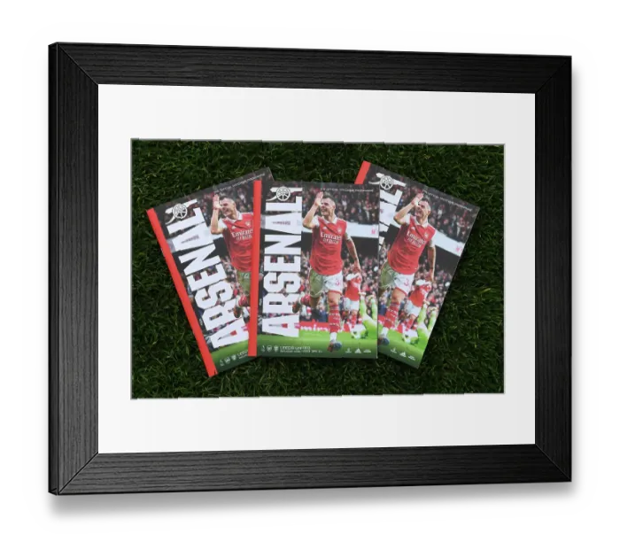 Framed Print : Arsenal vs Leeds United: Premier League Clash - Match Programme Preview (2022-23)