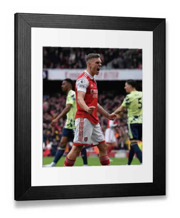 Framed Print : Arsenal's Triumph Over Leeds: Trossard's Hat-Trick Secures Victory in the Premier League