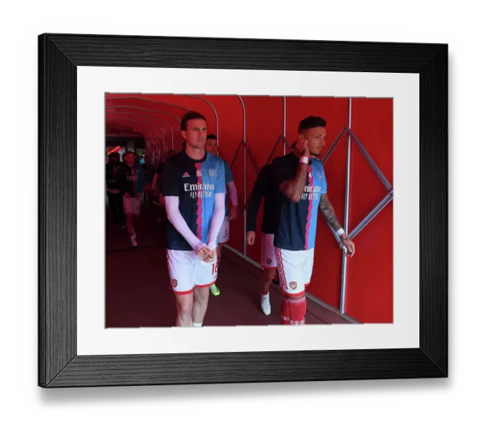 Framed Print : Arsenal's Holding and White Pre-Match: Arsenal FC vs Leeds United, Premier League 2022-23 Framed Print : Arsenal's Holding and White Pre-Match: Arsenal FC vs Leeds United, Premier League 2022-23
