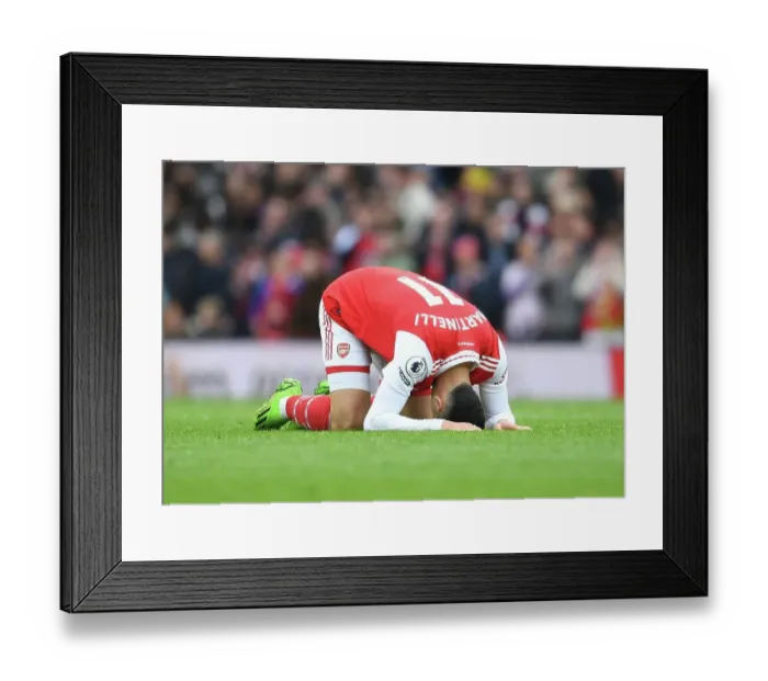 Framed Print : Arsenal's April Ace: Martinelli Outshines Leeds United