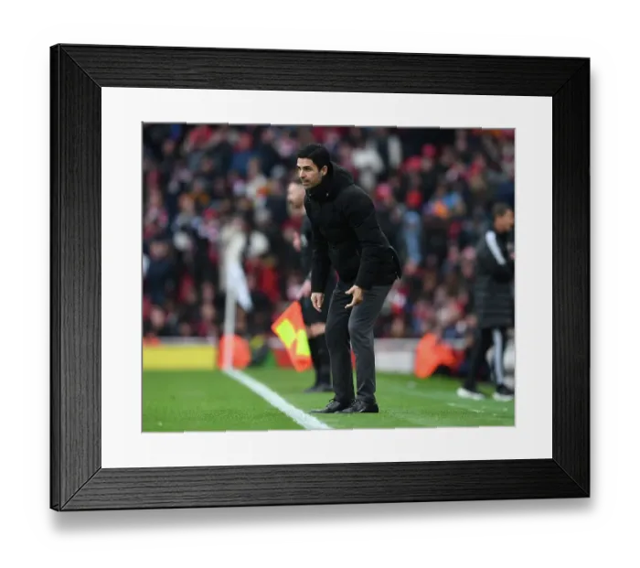 Framed Print : Arsenal vs. Leeds United: Mikel Arteta Faces Off in Premier League Showdown (2022-23) Framed Print : Arsenal vs. Leeds United: Mikel Arteta Faces Off in Premier League Showdown (2022-23)