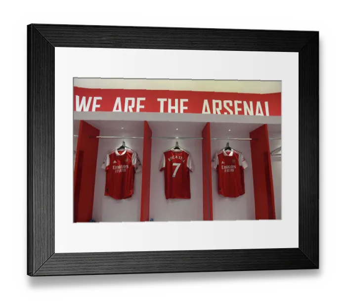 Framed Print : Arsenal Honors Tribute: Displaying David Rocastle's Shirts Before Arsenal vs Leeds United (2022-23) Framed Print : Arsenal Honors Tribute: Displaying David Rocastle's Shirts Before Arsenal vs Leeds United (2022-23)